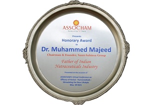 Sabinsa Founder Dr. Muhammed Majeed Named Father of Indian Nutraceuticals Industry by ASSOCHAM