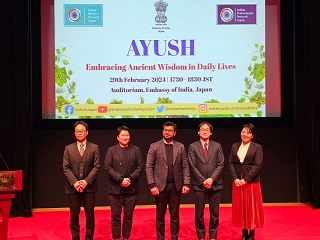 Sabinsa Japan takes part in an Ayurveda event hosted by Japan's Indian Embassy